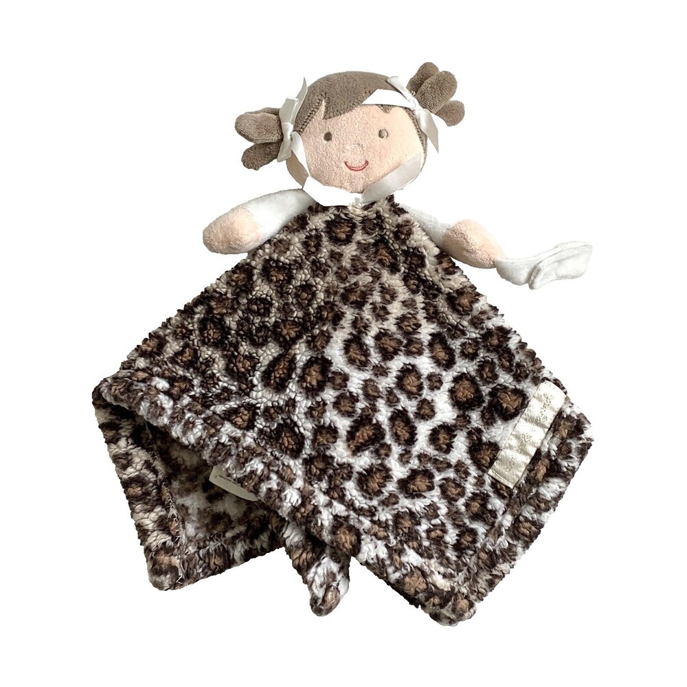 Blankets And Beyond Baby Girls Security Lovey Soft Doll Dolly Brown Cheetah